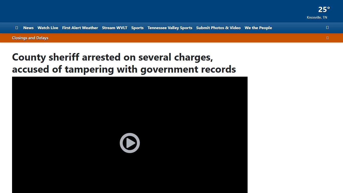 County sheriff arrested on several charges, accused of tampering with government records